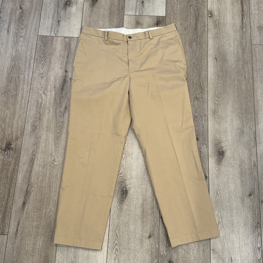 Brooks Brothers Mens 40x32 Khaki‎ Advantage Chino Clark Casual Pants Office #789